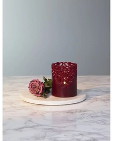 Clary piros LED viaszgyertya, magasság 10 cm - Star Trading