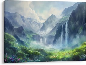 Kép - Vízesések völgye (70x50 cm)