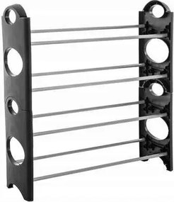 Cipőtartó állvány Bubble fekete fém műanyag