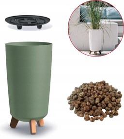 Kerek virágtartó lábakkal Gracia Tubus DGTL200 keramzit 1l