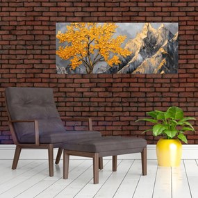 Kép – Arany fa a hegyekben (120x50 cm)