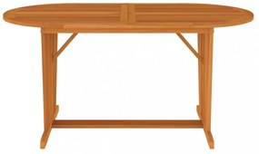 tömör eukaliptuszfa kerti asztal 160 x 85 x 75 cm