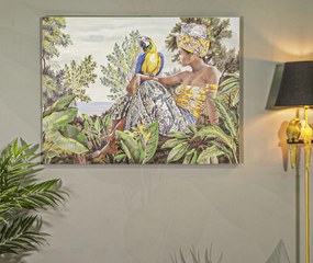 Kézzel készített falfestmény kenda orizzontal 120x3x90cm
