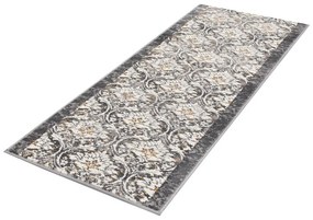 Sötétszürke-elefántcsont színű futószőnyeg 67x200 cm Soft Viskan – FD