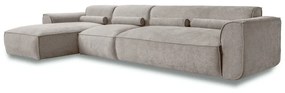 Bézs sarokkanapé (bal oldali) Flex Felix – Miuform
