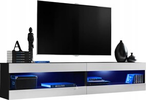 Rtv bútor szett Tivoli SET4 Fekete/Fehér, Kék Led