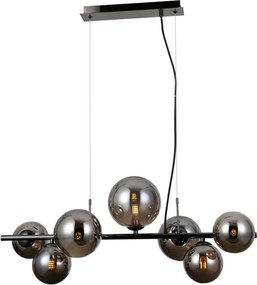 ITALUX PND-406007-7A-BCR CANELLO TöbbĂĄgĂș FĂŒggesztett LĂĄmpa KrĂłm, Fekete, FĂŒstös G9 IP20