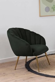 Daniella Fotel Bársony Sötétzöld