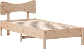 vidaXL tömör fenyőfa ágy matrac nélkül 100 x 200 cm