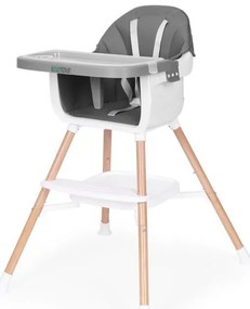 Gyerek etetőszék 2 az 1-ben szürke
