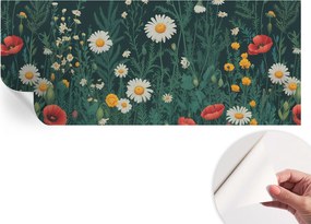 Dekoratív öntapadós fotótapéta Hálószobába Mezei virágok 250x104 cm