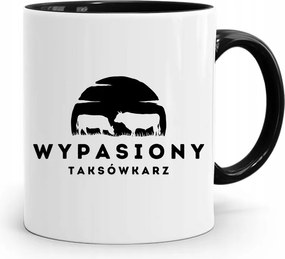 Fekete Bögre Ajándék Egy Menő Taxisofőrnek, fényképes nyomattal