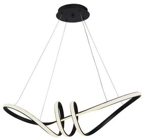 LED Csillár zsinóron LED/24W/230V 3000K fekete