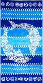 PANTELLERIA Strandtörölköző kék 165x90cm