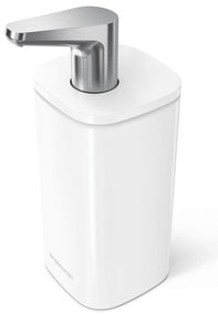Fehér acél szappanadagoló 295 ml Pulse – simplehuman