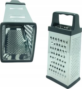 Négyoldalas Fém Reszelő Gyümölcs Zöldség Nyéllel Rozsdamentes acél 23 cm