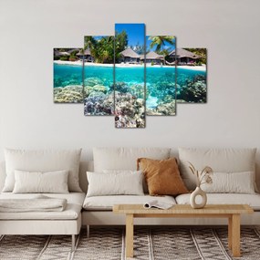 Tengerpart a trópusi szigeten képe (150x105 cm)