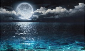 Dekoratív Fotótapéta Hálószobába Éjszakai tenger 416x254 Ragasztó