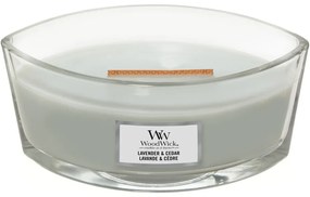 WoodWick Illatosító gyertya hajó Lavender &amp;Cedar, 453 g
