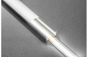 LED szalag COB LED csík, 1600 LED/5 fm, meleg fehér, 8W/fm,  40W/5fm , 8mm , 5fm/tekercs, 12V, IP20, 800lm/m