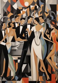 Poszter 29,7x42cm Art Deco bál