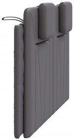 szürke műbőr fejtámla párna 120 cm