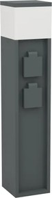 Eglo 901032 - PARK kültéri lámpa, 2 aljzattal, 1xE27/25W/230V, IP54, antracit
