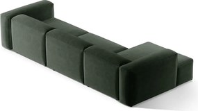 Zöld sarokkanapé (bal oldali-heverő résszel) Bergamo – Cosmopolitan Design