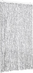 vidaXL világosszürke és sötétszürke zsenília rovarfüggöny 100 x 200 cm