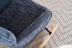 Hintaszék, relaxációs szék kordbársony kárpitozással, sötét szürke