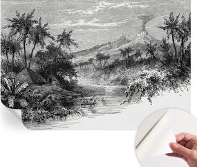 Öntapadós tapéta 3D fali furnér Egzotikus panoráma 152x104 cm