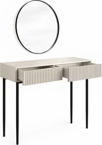 Nicole fésülködőasztal fekete tükörrel 60 cm - kasmír / fekete lábak