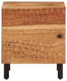 2 db tömör akácfa éjjeliszekrény 40 x 33 x 46 cm