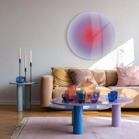 Nyomtatott üveg kép ø 70 cm Halo – Styler