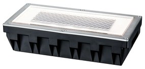 Paulmann 93775 Box kültéri beépíthető lámpa, négyzet, szolár, szálcsiszolt, 2700K melegfehér, beépített LED, 7,5 lm, IP67