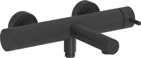 Ravak Nox kádtöltő csaptelep zuhanykészlet nélkül 150 mm fekete X070650