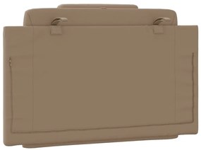 cappuccino színű műbőr fejtámla párna 80 cm