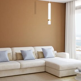 Kábelre szerelt csillár JOKER 1xGU10/25W/230V fehér/arany