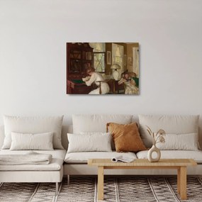 Üveg kép - Edmund Tarbell, Josephine and Mercie, reprodukciók (70x50 cm)