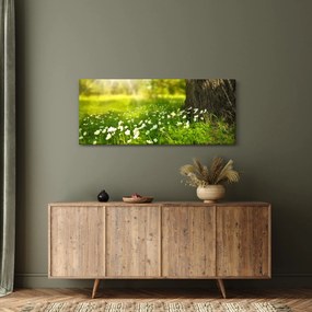 Tisztás és a virágok képe (120x50 cm)