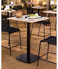 Bárasztal akácfa asztallappal 70x70 cm Saura – Kave Home