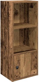 vidaXL antik fa színű szerelt fa könyvespolc 31x24x77 cm