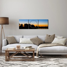 A naplemente képe (órával) (90x30 cm)