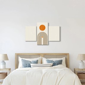 Kép - Barna ívek (90x60 cm)