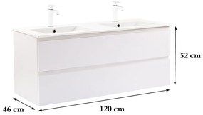 Vario Pull 120 alsó szekrény mosdóval