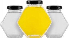 12X Hexagon Dísztégely 100ML Lekvár Fűszerek