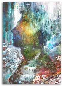 Gario Vászonkép Egy varázslatos alak az erdőben - Barrett Biggers Méret: 70 x 100 cm