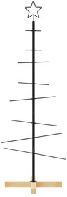fekete fém karácsonyfa alap dekorációhoz 120 cm
