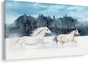 Festett lovak képe (90x60 cm)