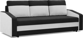 Hewlet kanapéágy, szövet anyag, bonell töltet, fekete - fehér